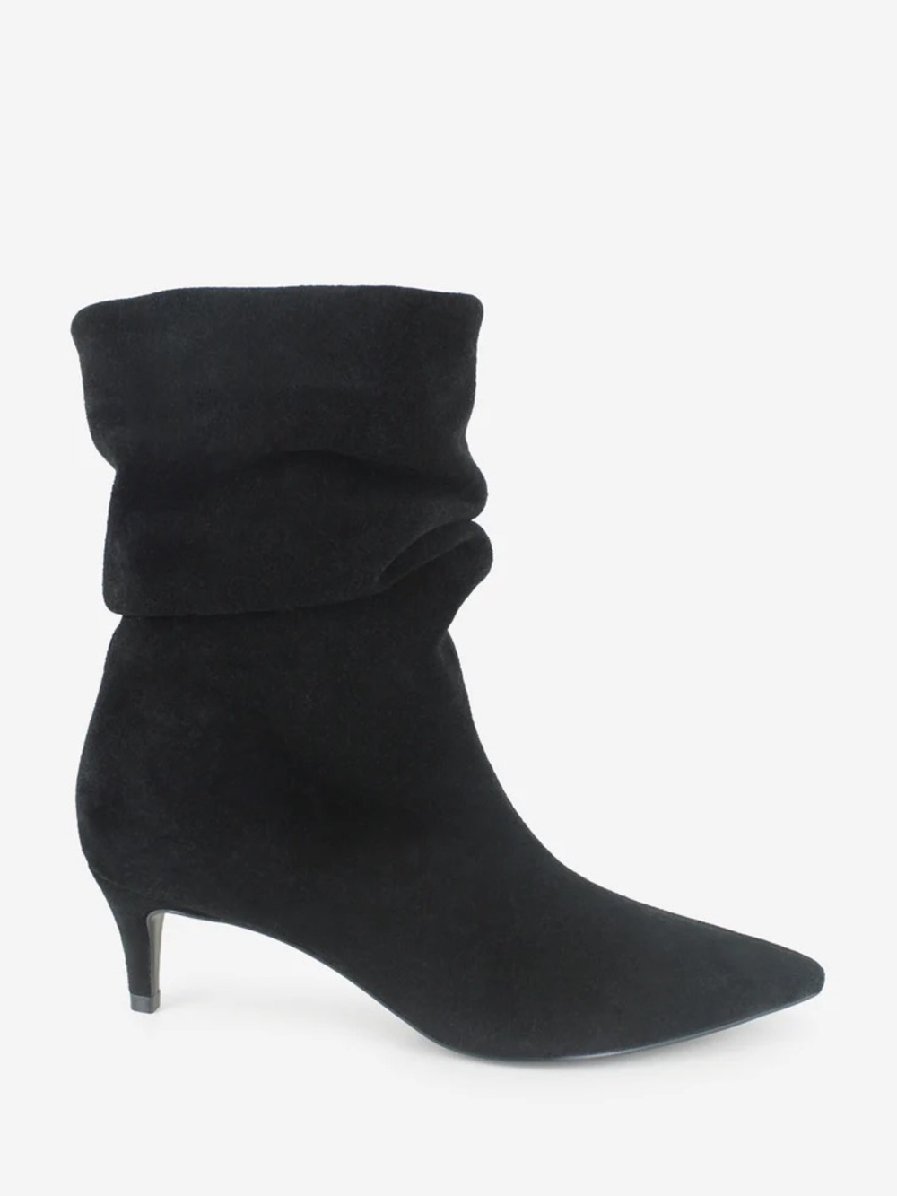 KENNETH COLE MARSHA SUEDE KITTEN HEEL BOOTIE